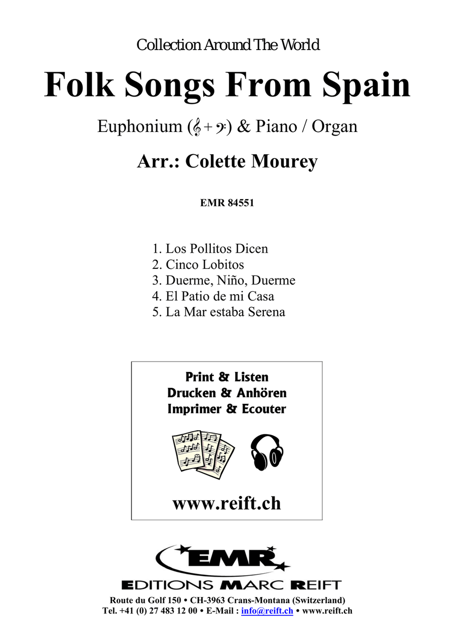 Folk Songs From Spain Folk Songs From Spain Euphonium scores gallery preview page 2