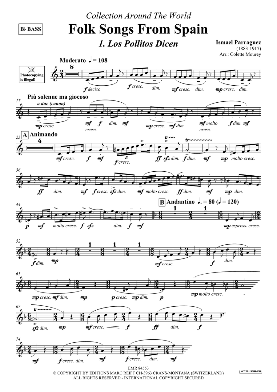 Folk Songs From Spain Folk Songs From Spain Organ scores gallery preview page 3