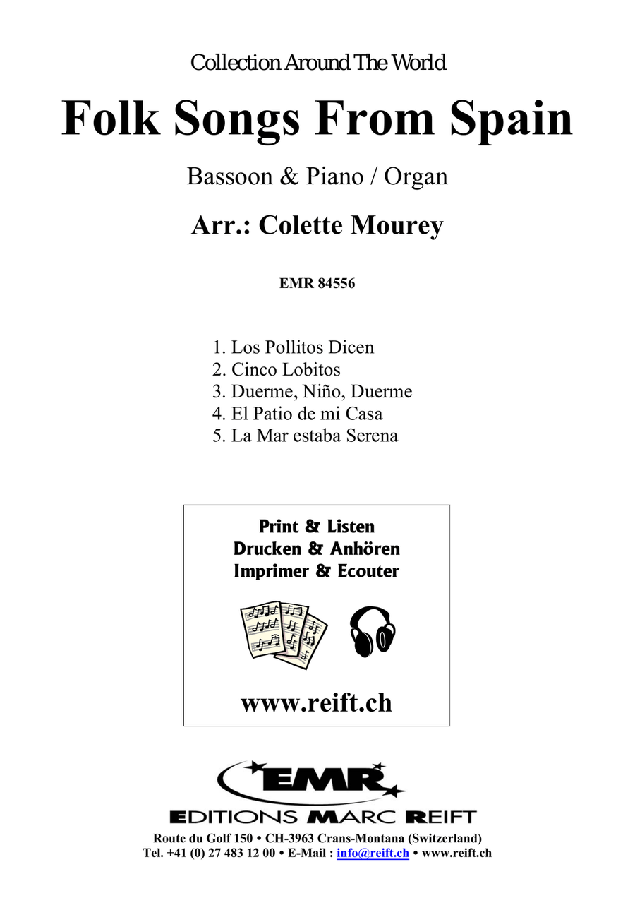 Folk Songs From Spain Folk Songs From Spain Bassoon Solo scores gallery preview page 2