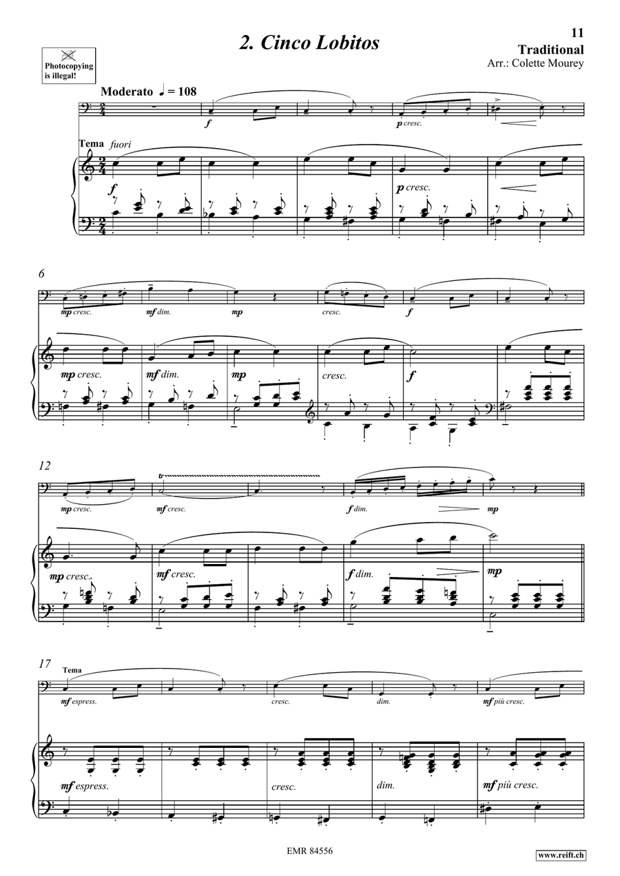 Folk Songs From Spain Folk Songs From Spain Bassoon Solo scores gallery preview page 6