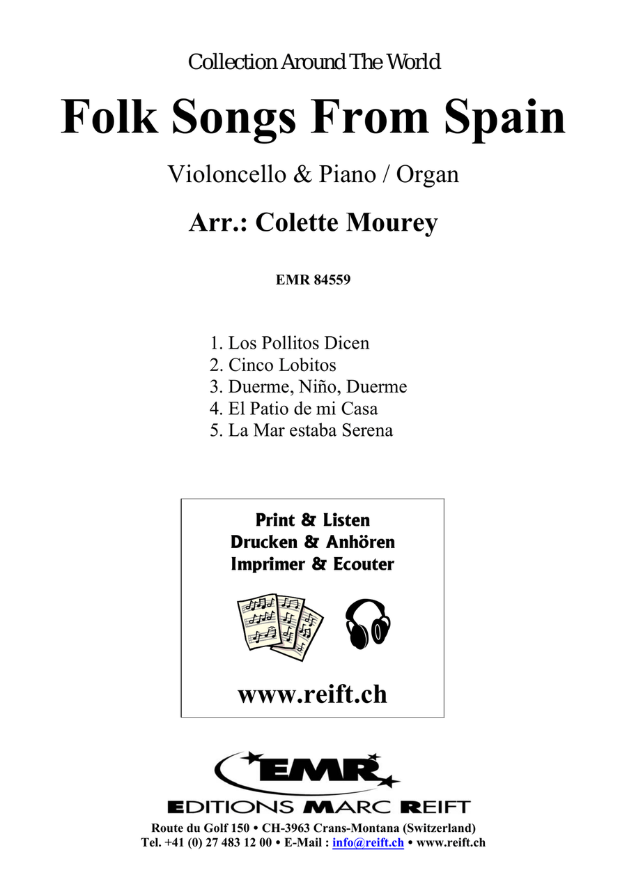 Folk Songs From Spain Folk Songs From Spain Organ scores gallery preview page 2