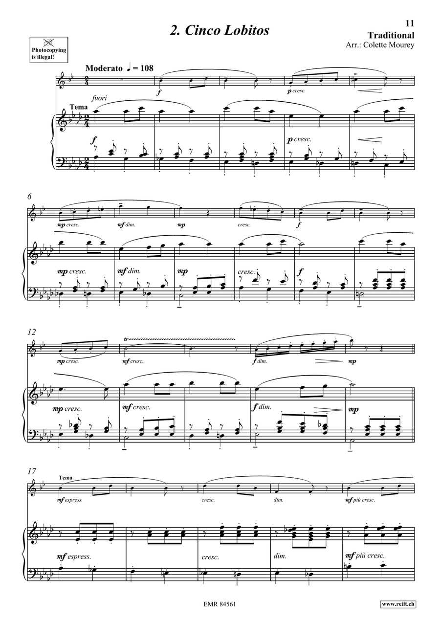 Folk Songs From Spain Folk Songs From Spain Clarinet Solo scores gallery preview page 6