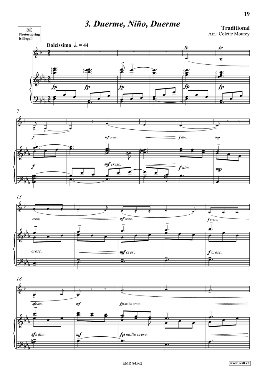Folk Songs From Spain Folk Songs From Spain Bass Clarinet scores gallery preview page 8