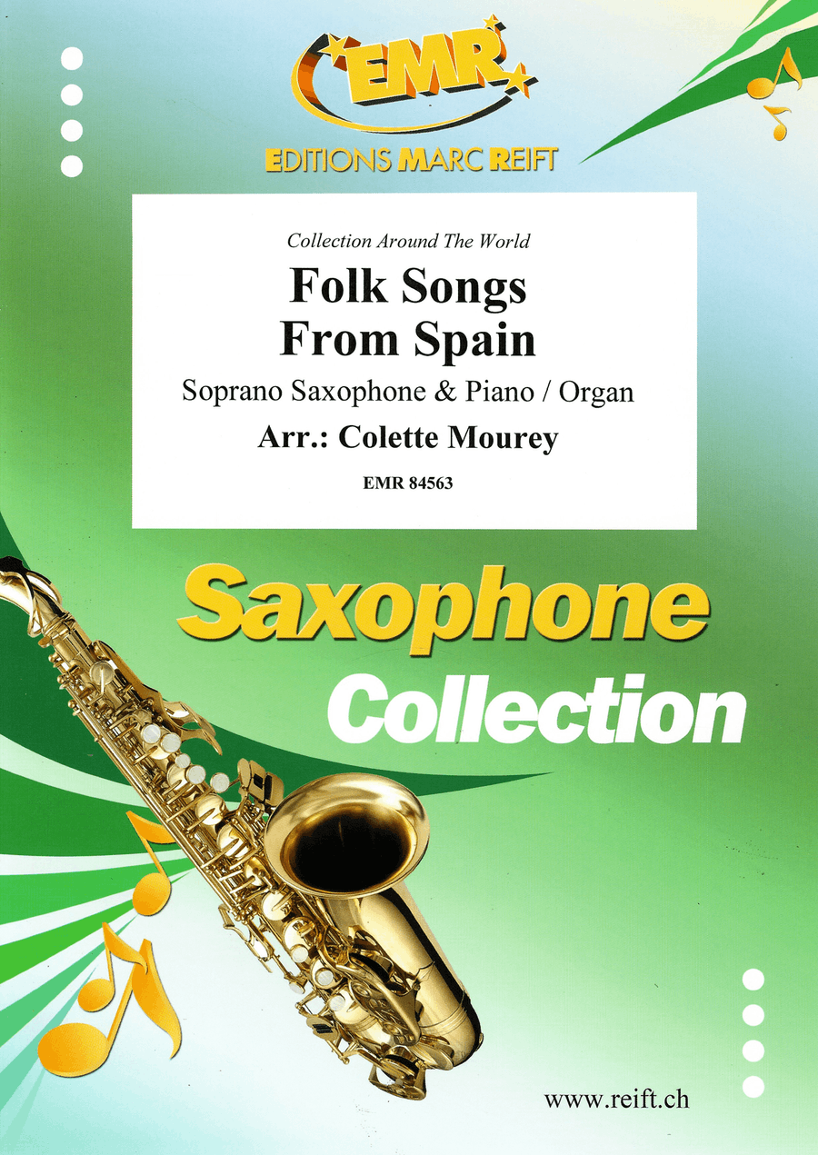 Folk Songs From Spain Folk Songs From Spain Soprano Saxophone scores gallery preview page 1