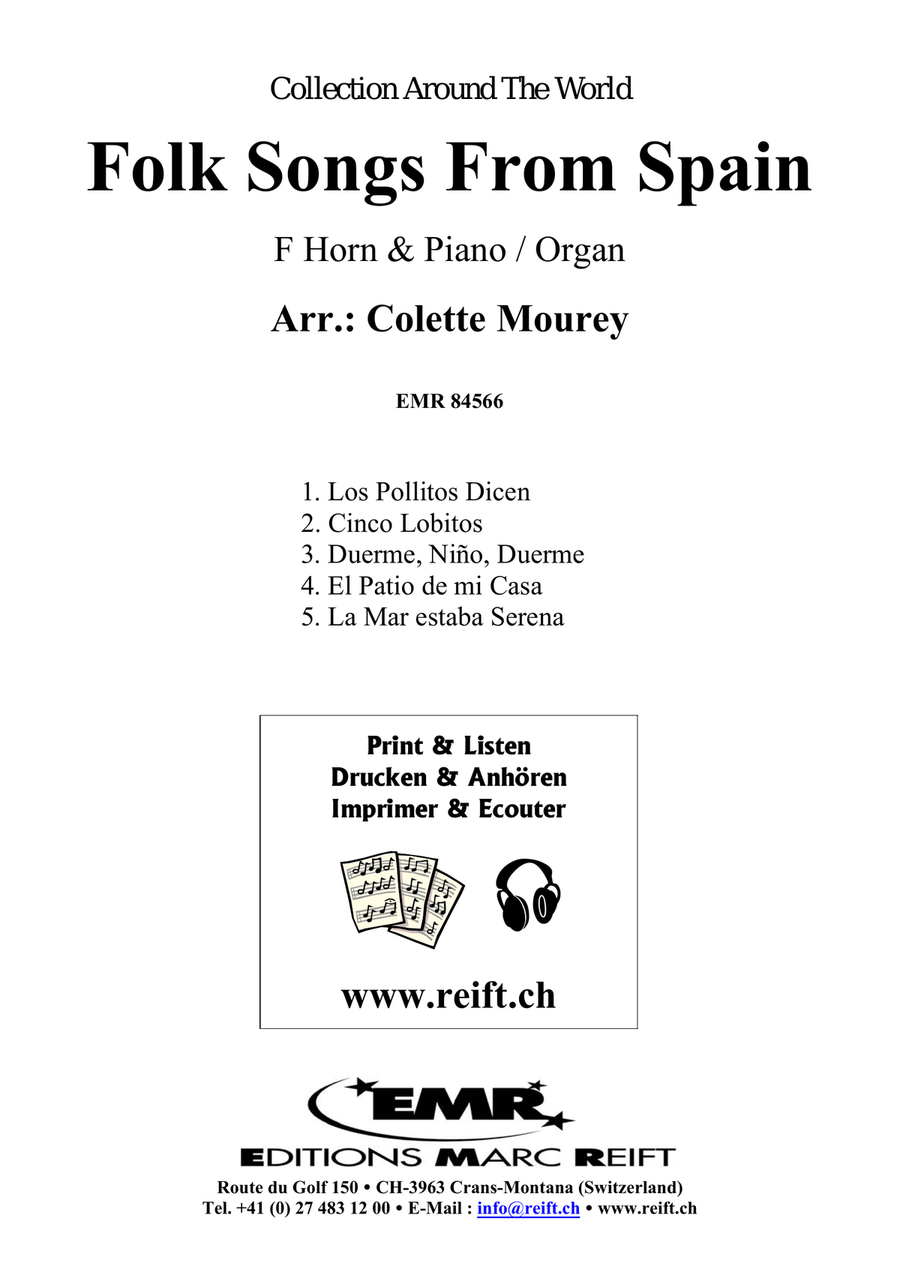 Folk Songs From Spain Folk Songs From Spain Horn scores gallery preview page 2
