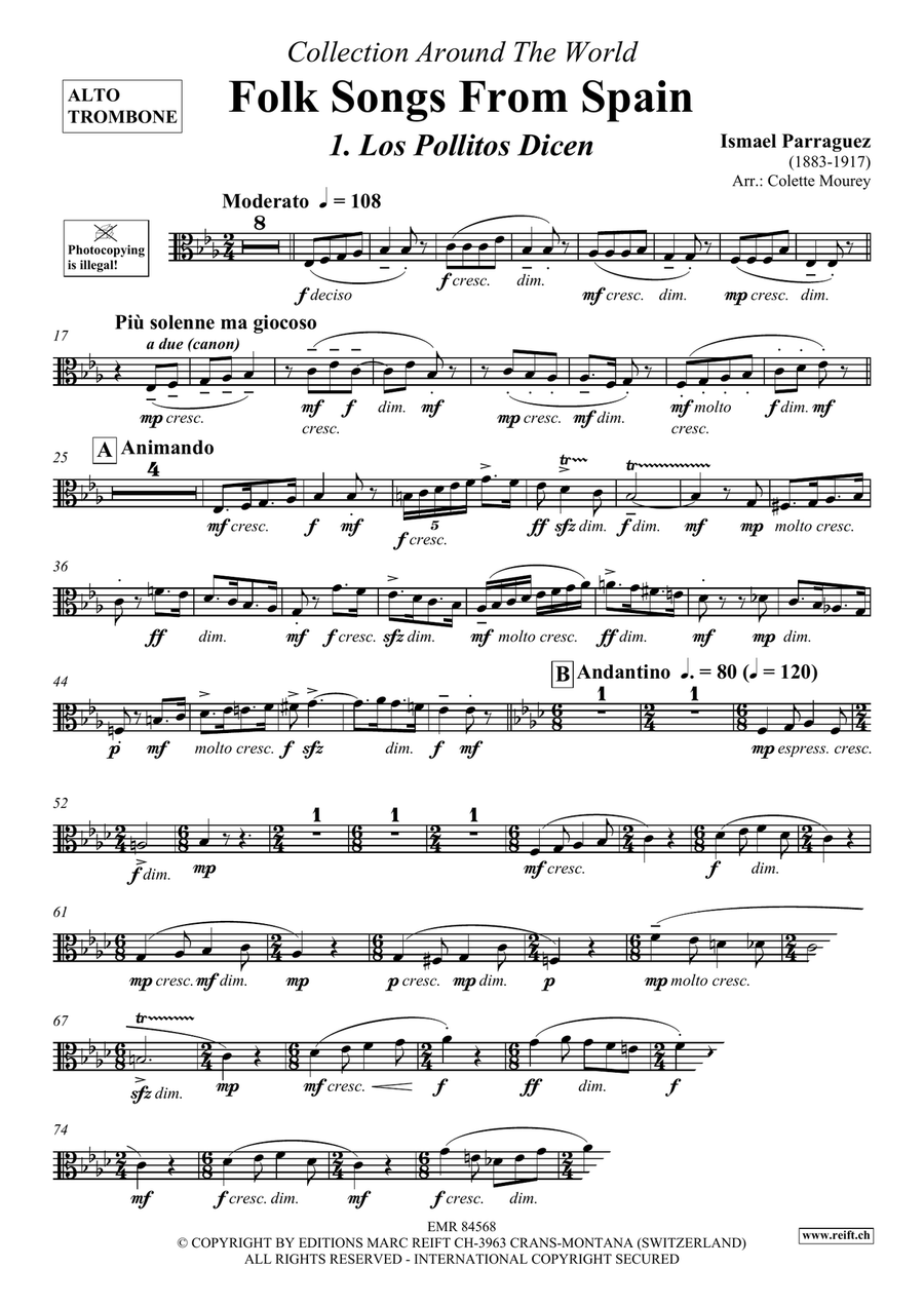 Folk Songs From Spain Folk Songs From Spain Organ scores gallery preview page 3