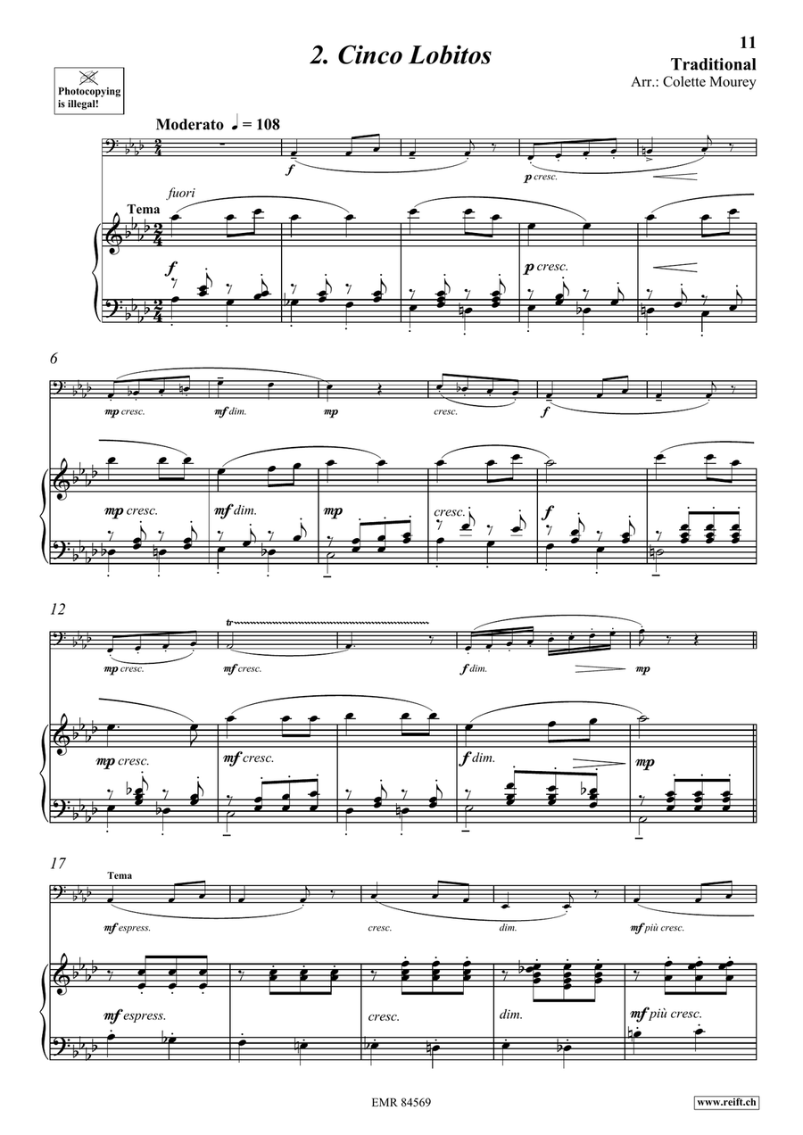 Folk Songs From Spain Folk Songs From Spain Trombone scores gallery preview page 6