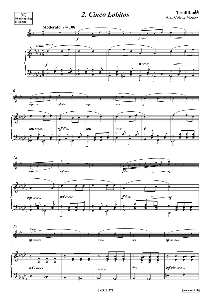 Folk Songs From Spain Folk Songs From Spain Alto Saxophone scores gallery preview page 6