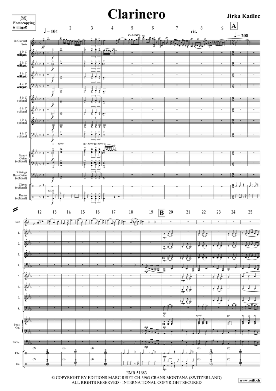 Clarinero Clarinero Clarinet Solo scores gallery preview page 5