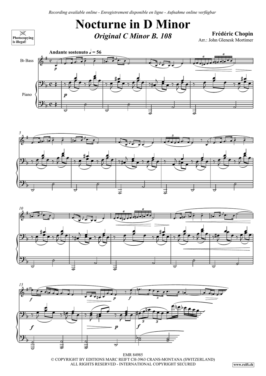 Nocturne in D Minor Nocturne in D Minor Voice Solo scores gallery preview page 3