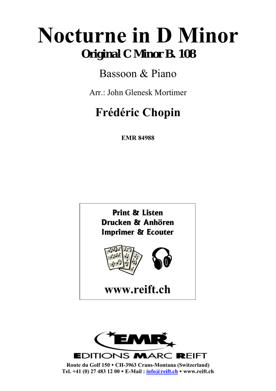 Nocturne in D Minor Nocturne in D Minor Bassoon Solo scores gallery preview page 2