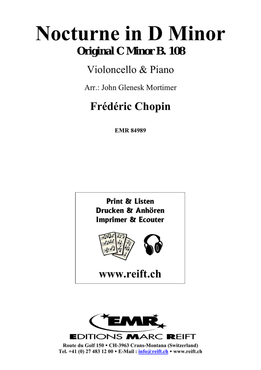Nocturne in D Minor Nocturne in D Minor Piano Accompaniment scores gallery preview page 2