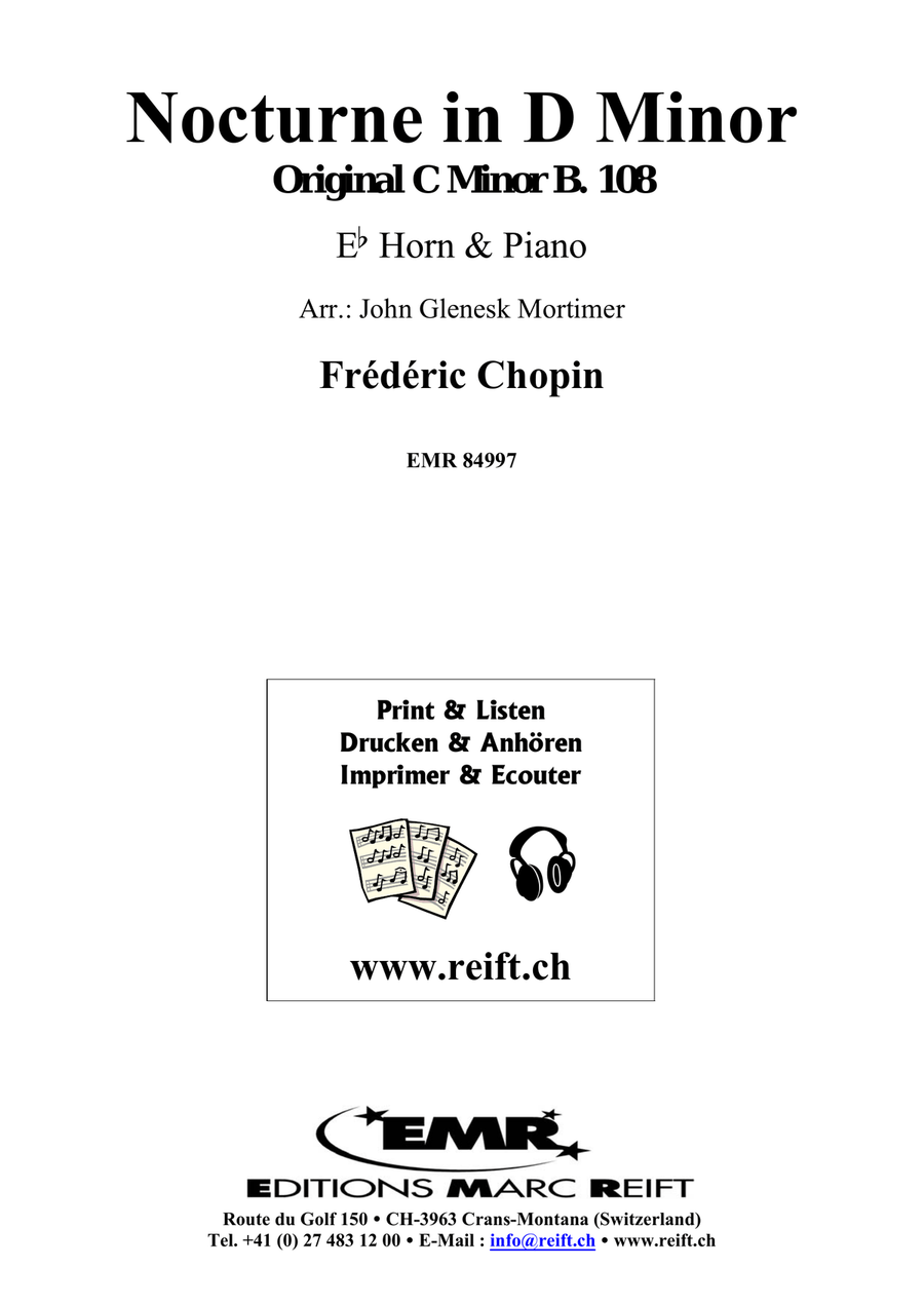 Nocturne in D Minor Nocturne in D Minor Horn scores gallery preview page 2