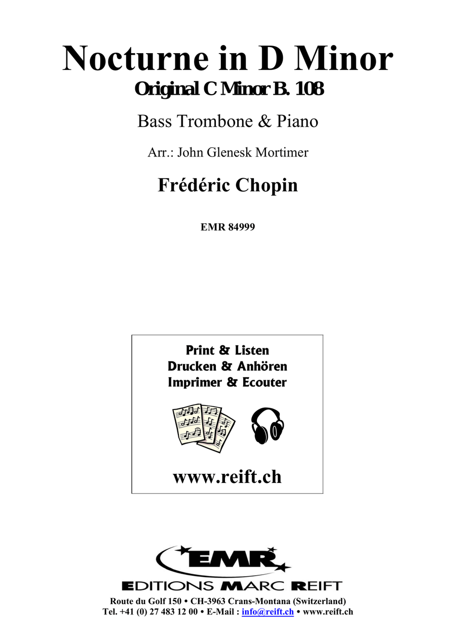 Nocturne in D Minor Nocturne in D Minor Bass Trombone scores gallery preview page 2