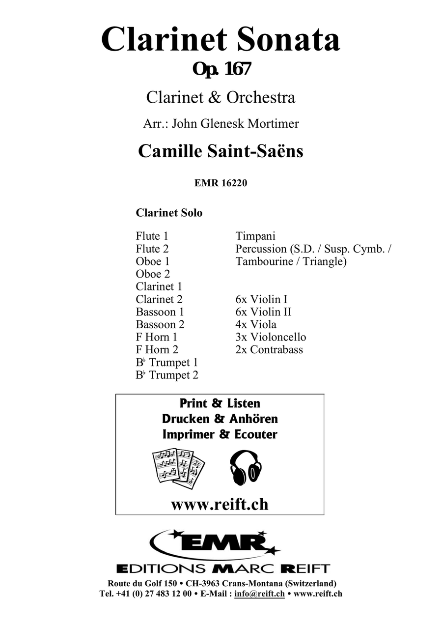 Clarinet Sonata Clarinet Sonata Orchestra scores gallery preview page 2