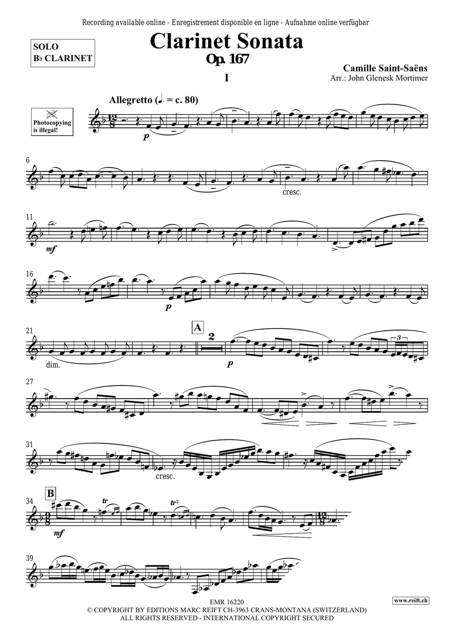 Clarinet Sonata Clarinet Sonata Orchestra scores gallery preview page 3