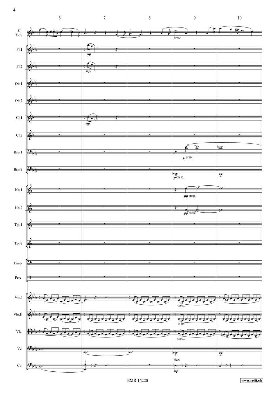 Clarinet Sonata Clarinet Sonata Orchestra scores gallery preview page 5
