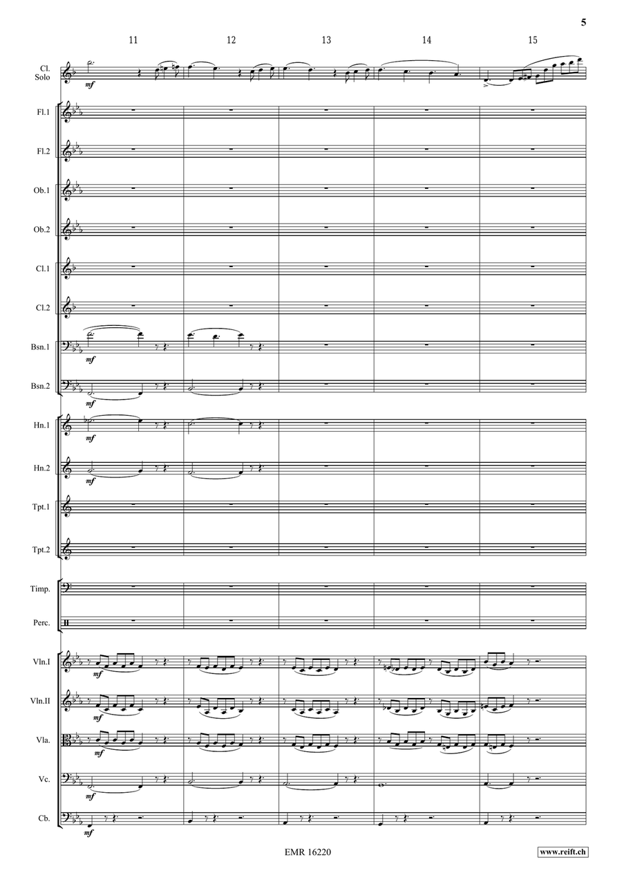 Clarinet Sonata Clarinet Sonata Orchestra scores gallery preview page 6
