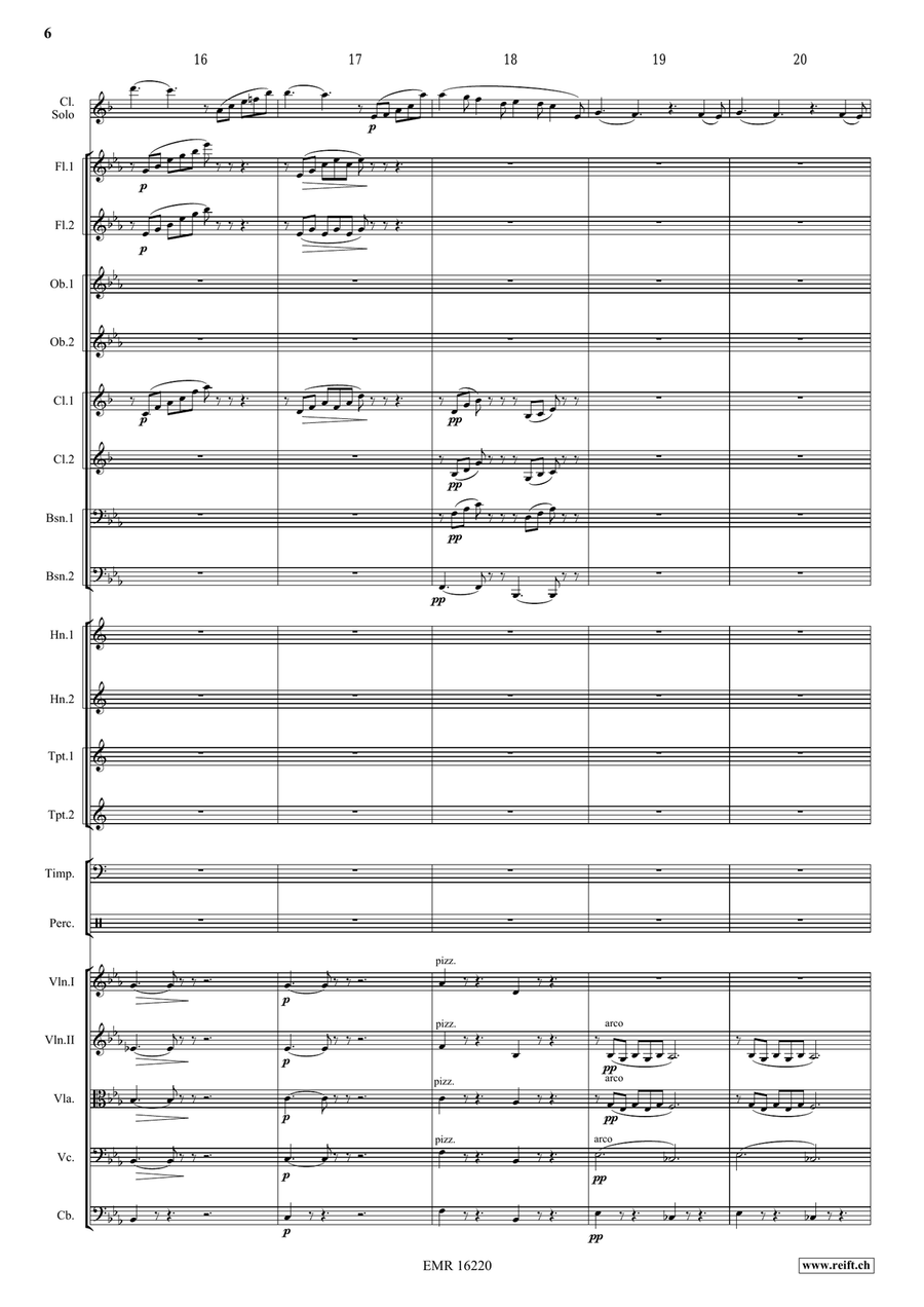 Clarinet Sonata Clarinet Sonata Orchestra scores gallery preview page 7
