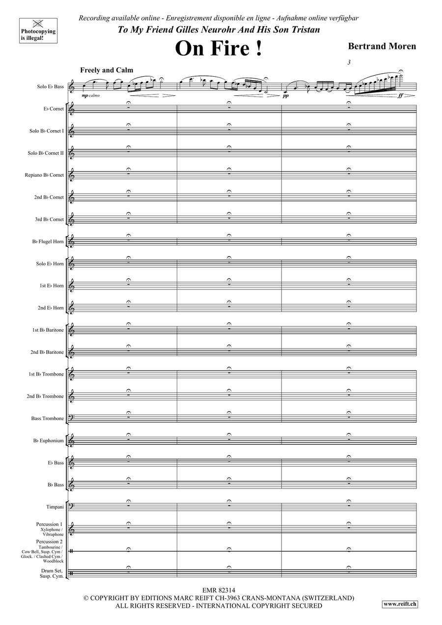 On Fire ! On Fire ! Brass Band scores gallery preview page 5