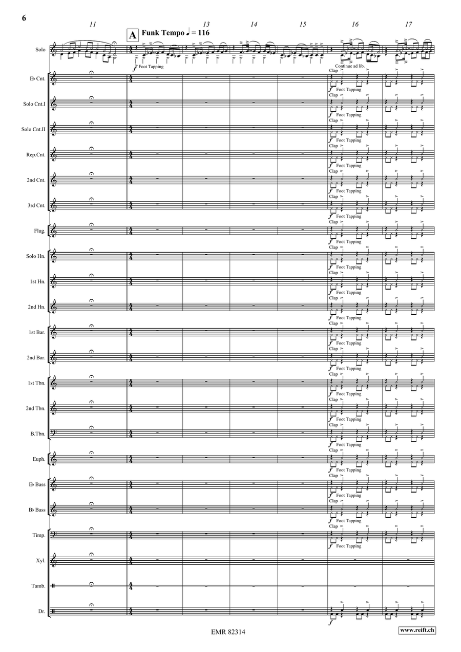 On Fire ! On Fire ! Brass Band scores gallery preview page 8
