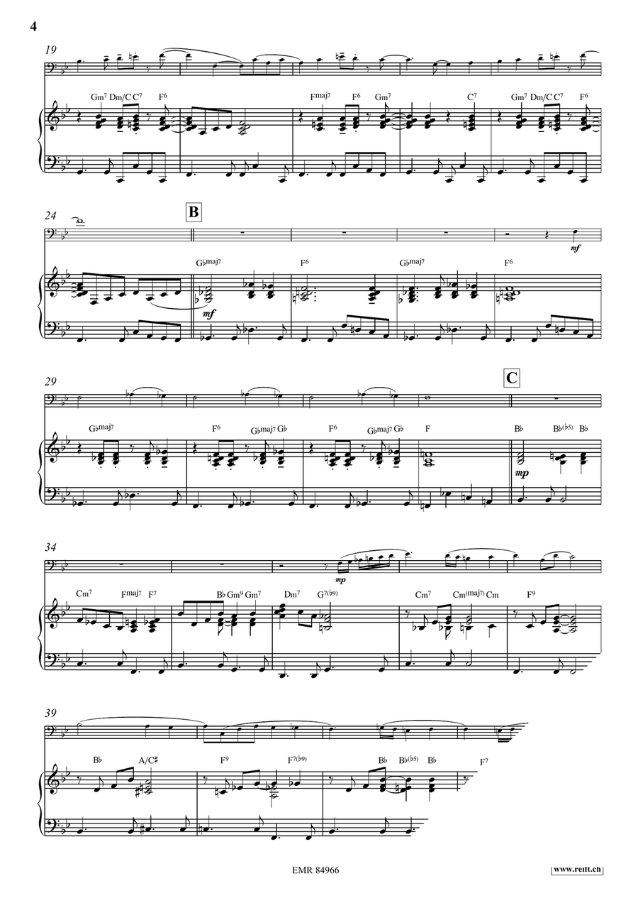 Melody in F Melody in F Bassoon Solo scores gallery preview page 4