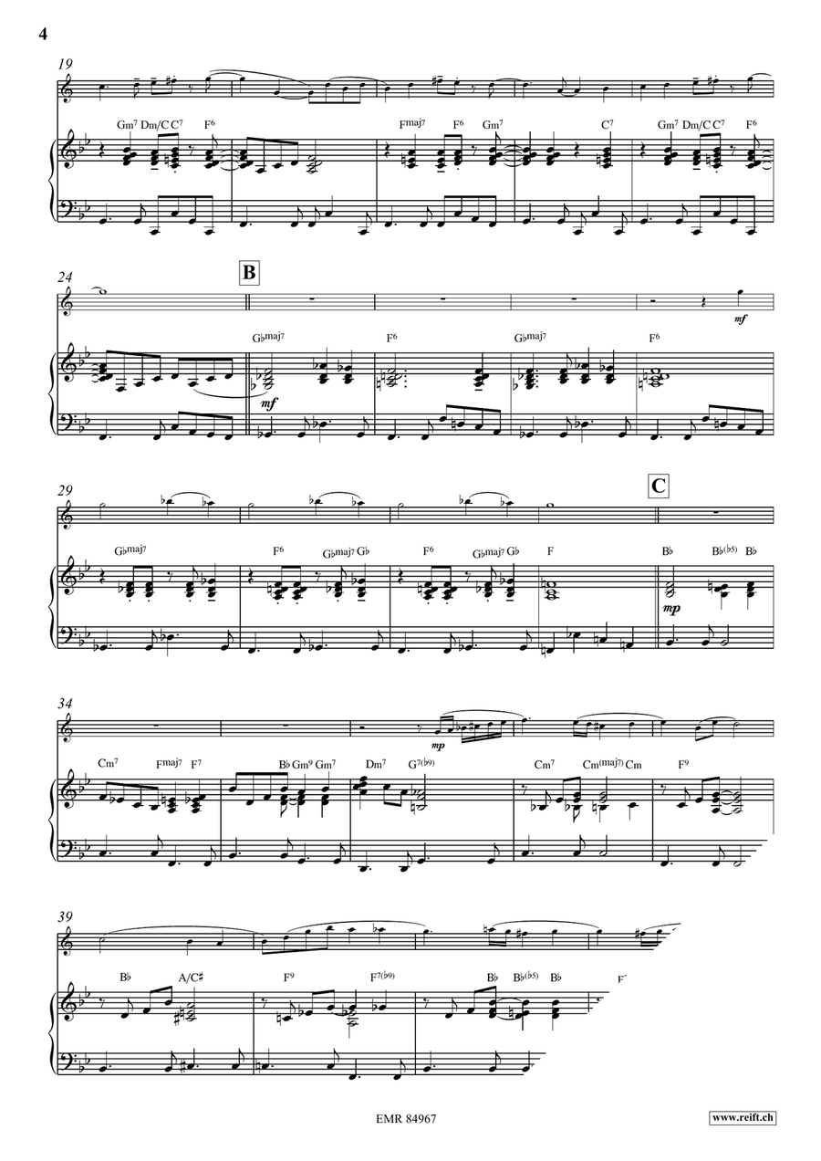 Melody in F Melody in F Clarinet Solo scores gallery preview page 4