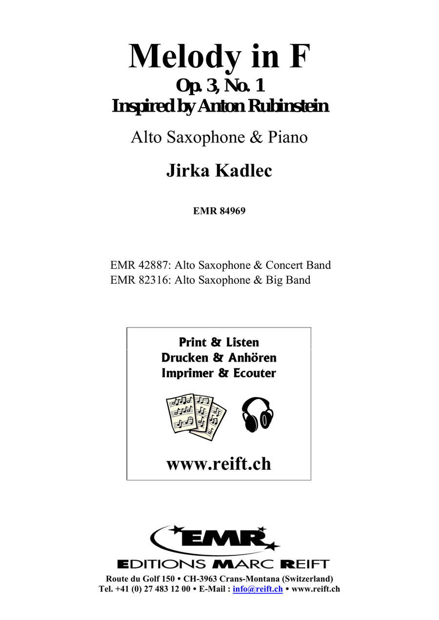 Melody in F Melody in F Alto Saxophone scores gallery preview page 2