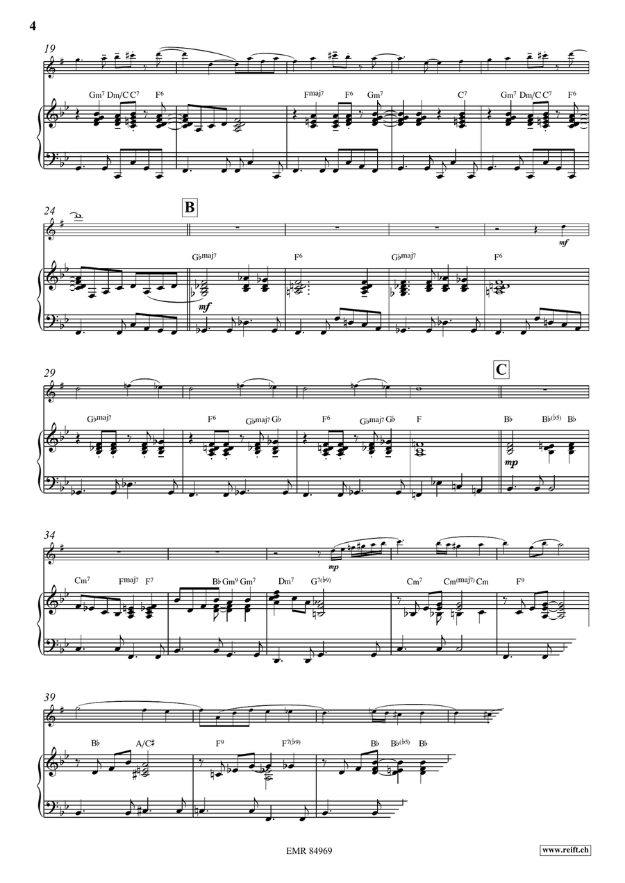Melody in F Melody in F Alto Saxophone scores gallery preview page 4