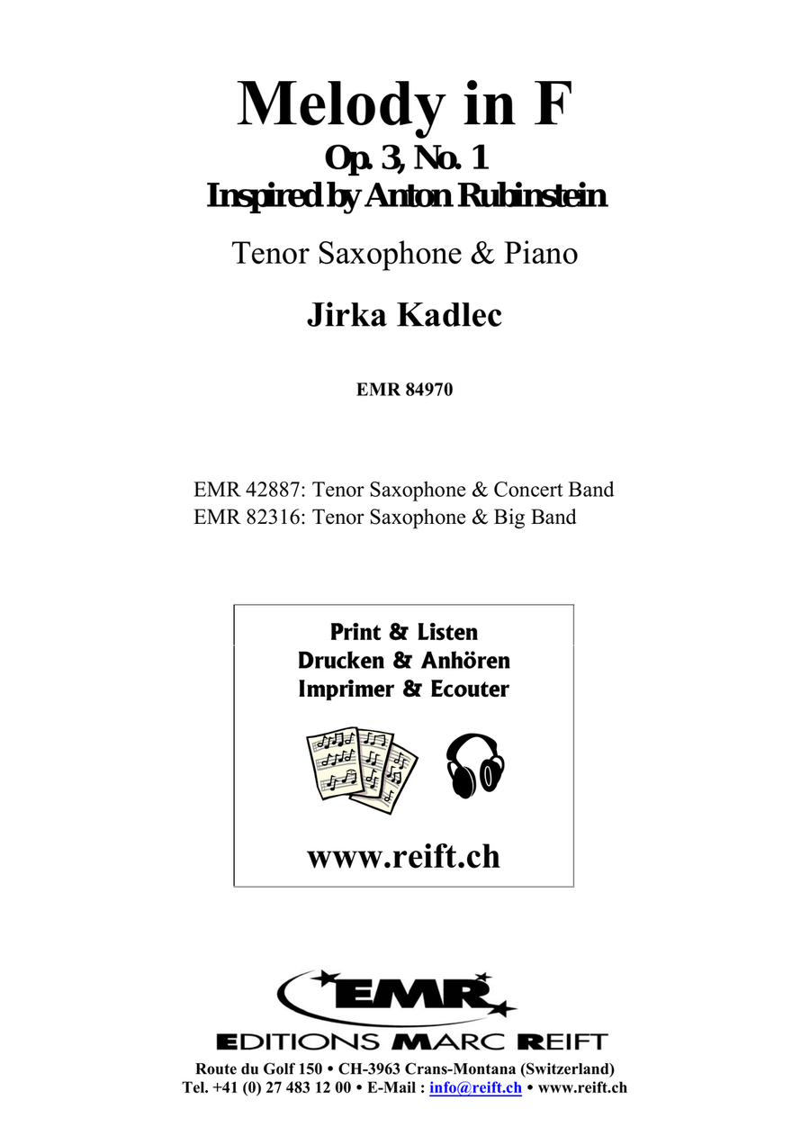 Melody in F Melody in F Tenor Saxophone scores gallery preview page 2