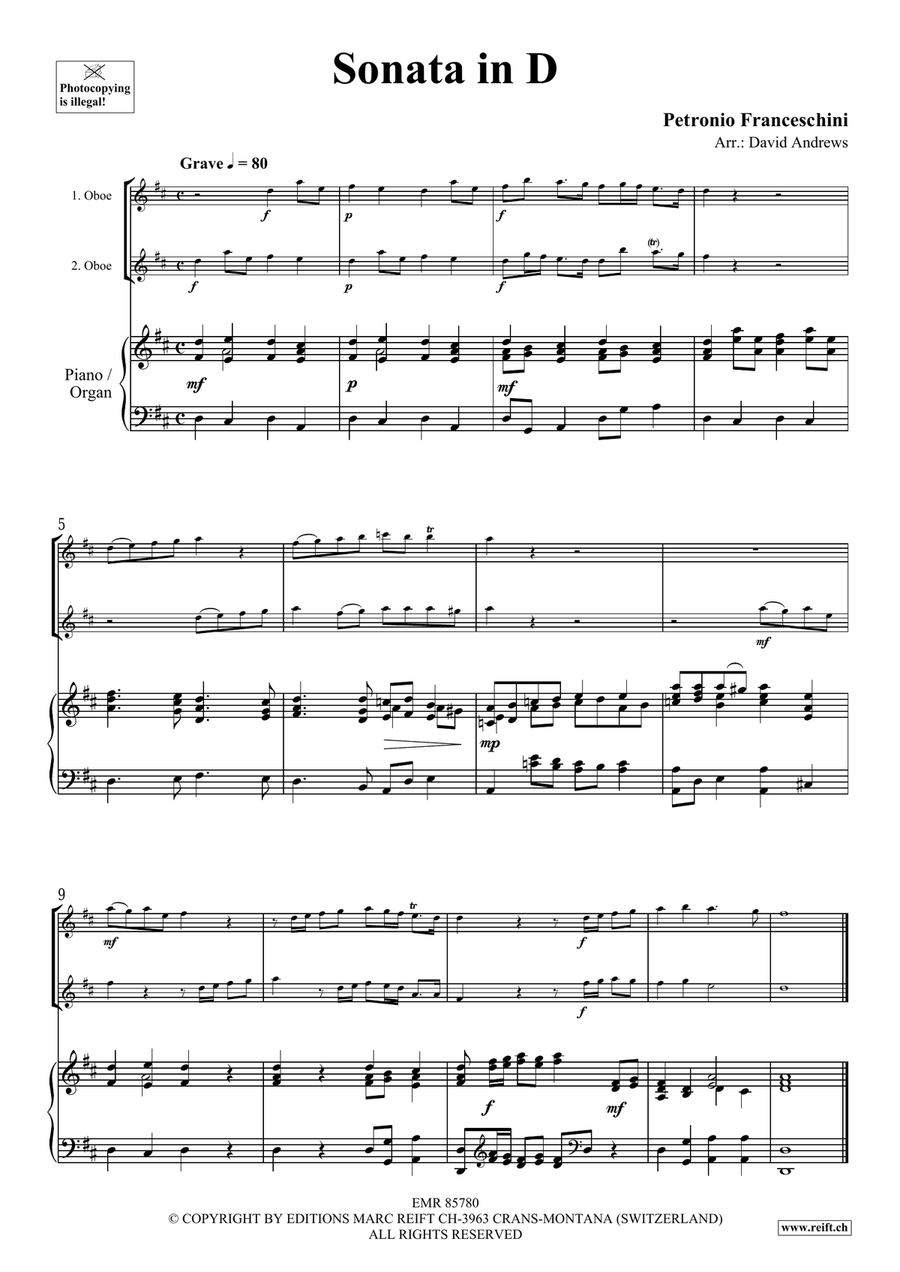 Sonata in D Sonata in D Organ scores gallery preview page 3