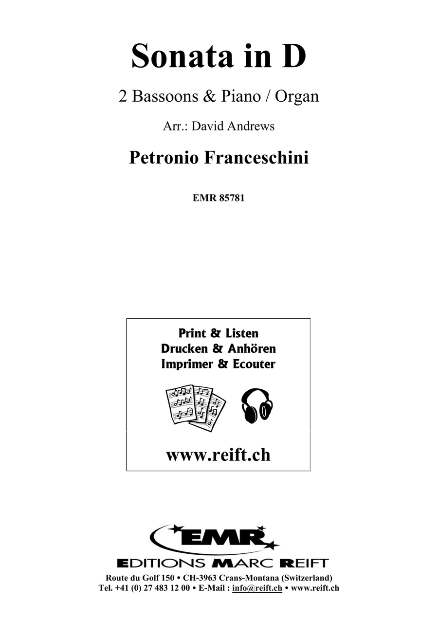 Sonata in D Sonata in D Bassoon scores gallery preview page 2