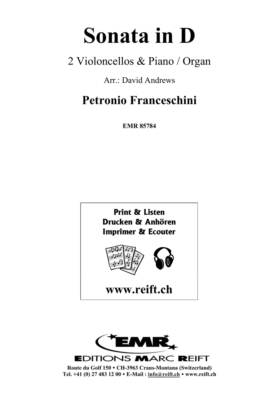 Sonata in D Sonata in D Cello scores gallery preview page 2