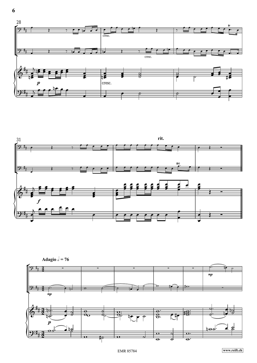 Sonata in D Sonata in D Cello scores gallery preview page 6