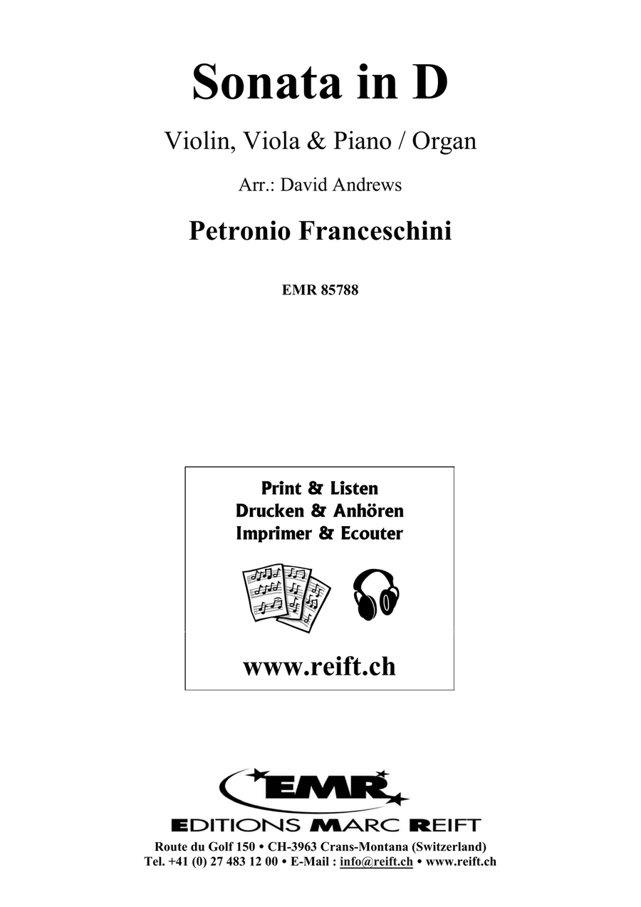 Sonata in D Sonata in D Viola scores gallery preview page 2