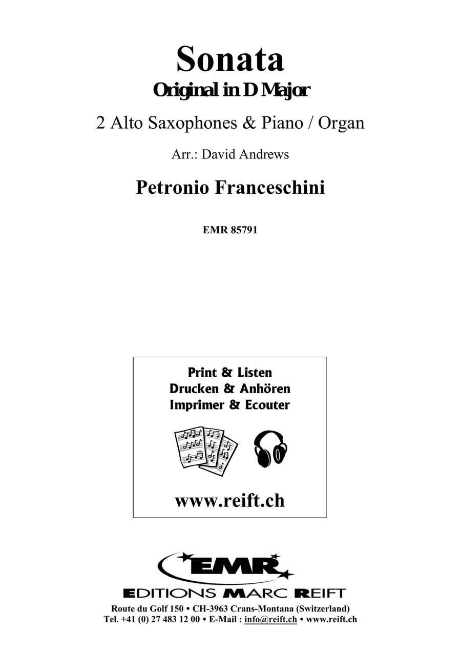 Sonata Sonata Alto Saxophone scores gallery preview page 2