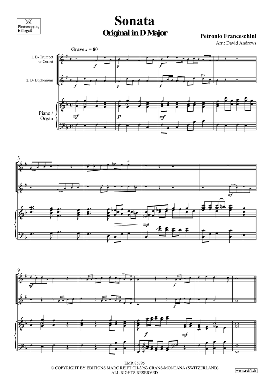 Sonata Sonata Cornet scores gallery preview page 3