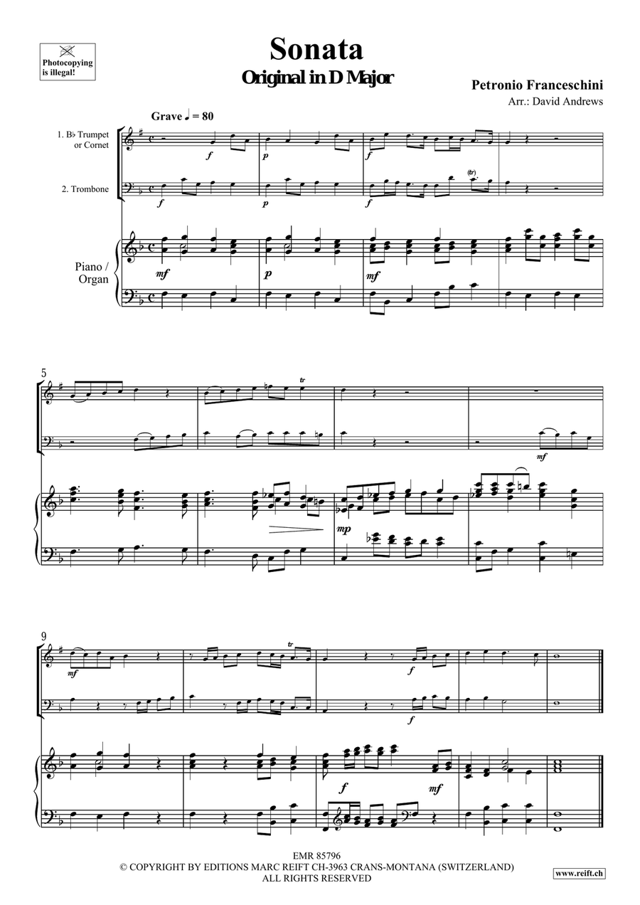 Sonata Sonata Cornet scores gallery preview page 3