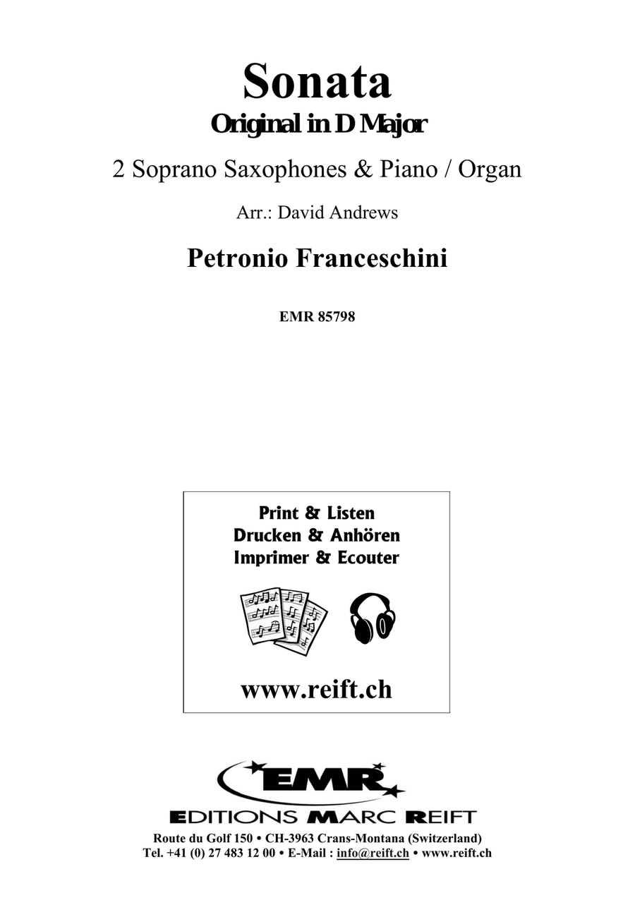 Sonata Sonata Soprano Saxophone scores gallery preview page 2