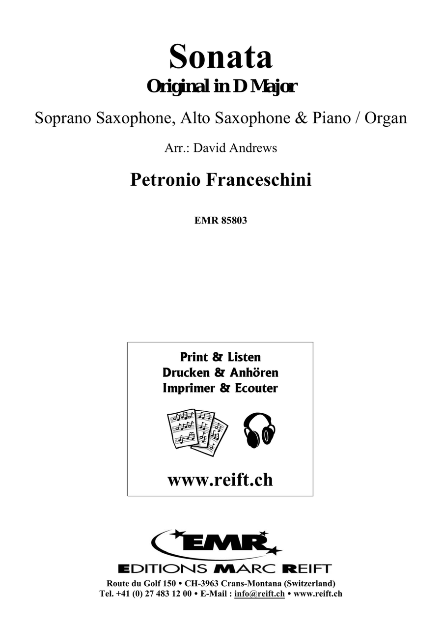 Sonata Sonata Soprano Saxophone scores gallery preview page 2