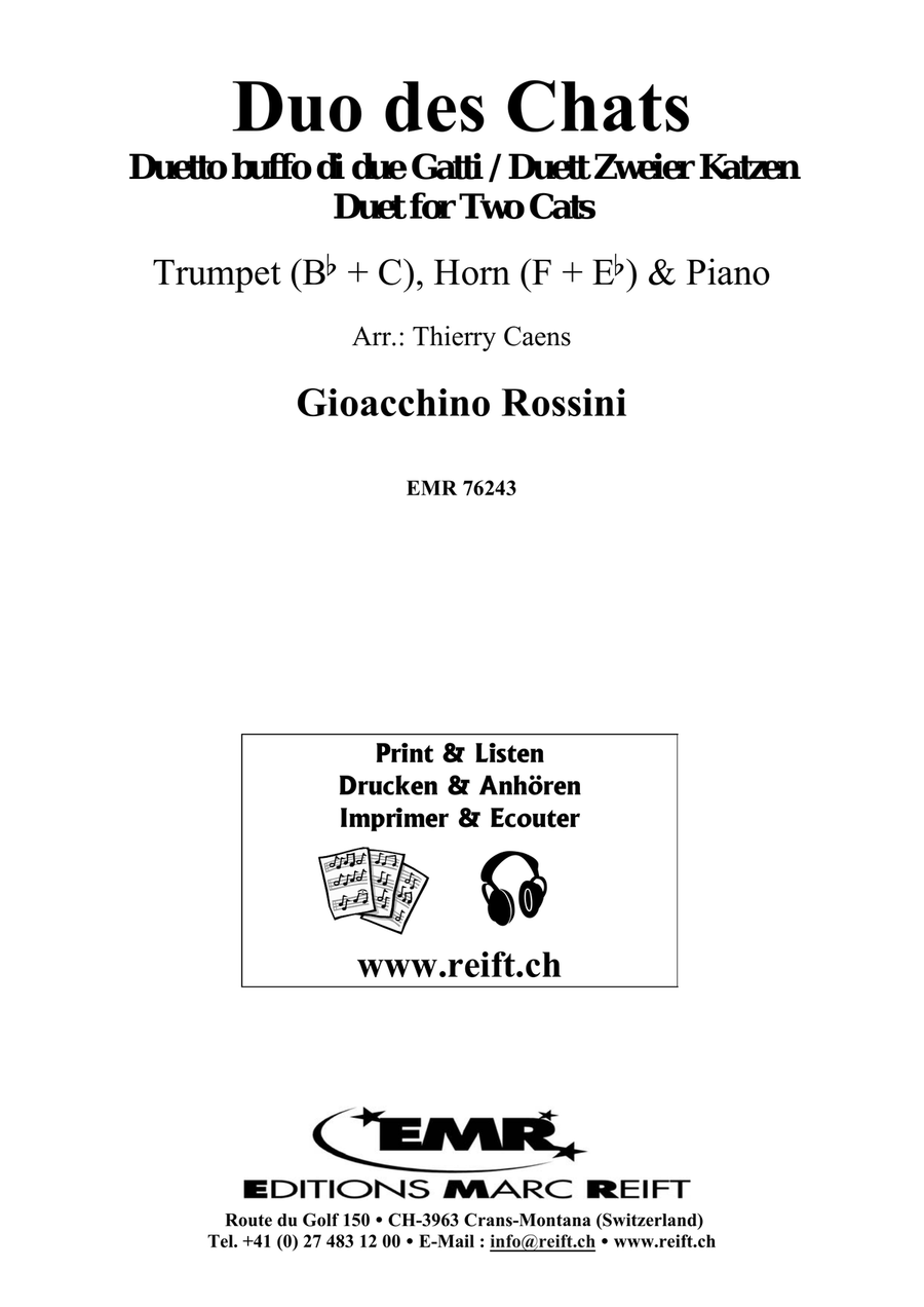 Duo des Chats Duo des Chats Horn scores gallery preview page 2