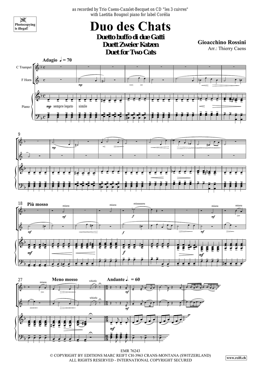 Duo des Chats Duo des Chats Horn scores gallery preview page 3