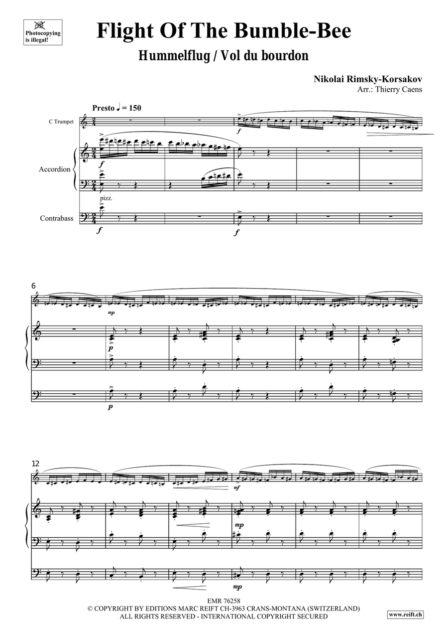 Flight Of The Bumble-Bee Flight Of The Bumble-Bee Trumpet scores gallery preview page 3