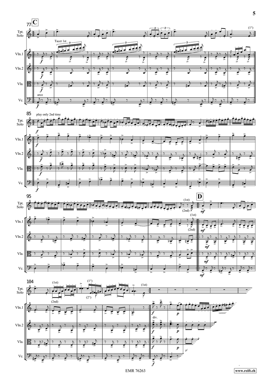 Dance Of The Comedians Dance Of The Comedians Trumpet scores gallery preview page 5