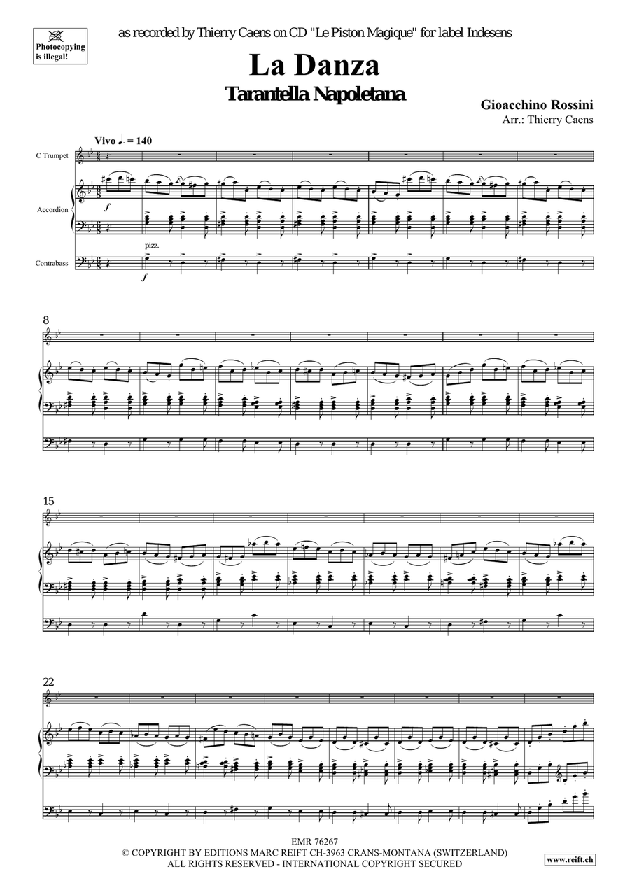 La Danza La Danza Trumpet scores gallery preview page 3