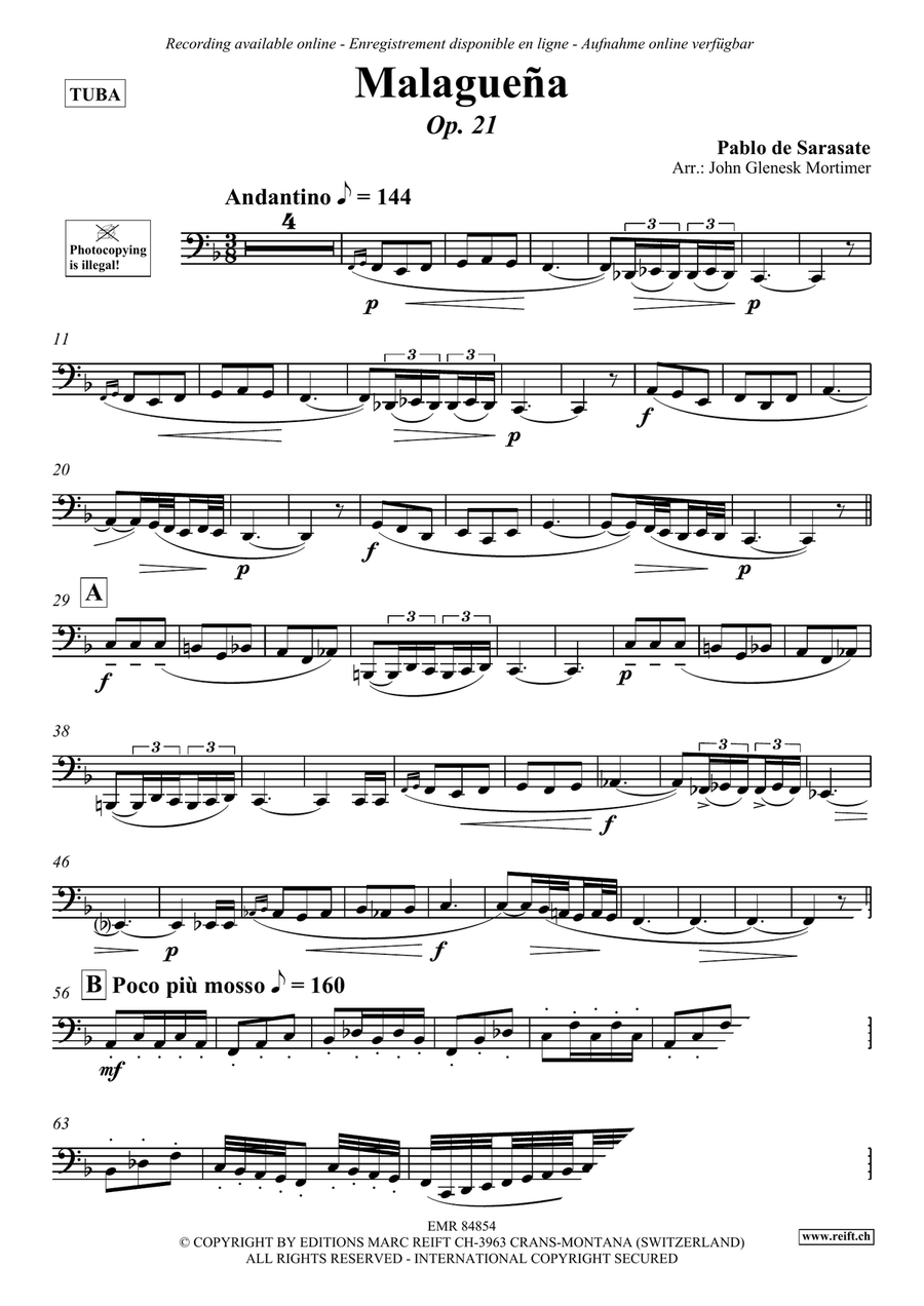 Malaguena Malaguena Tuba scores gallery preview page 3
