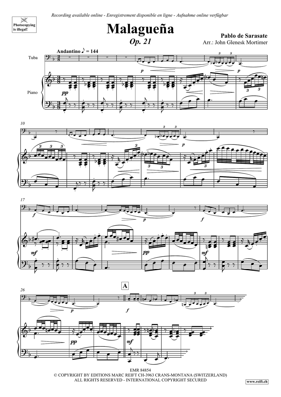 Malaguena Malaguena Tuba scores gallery preview page 4