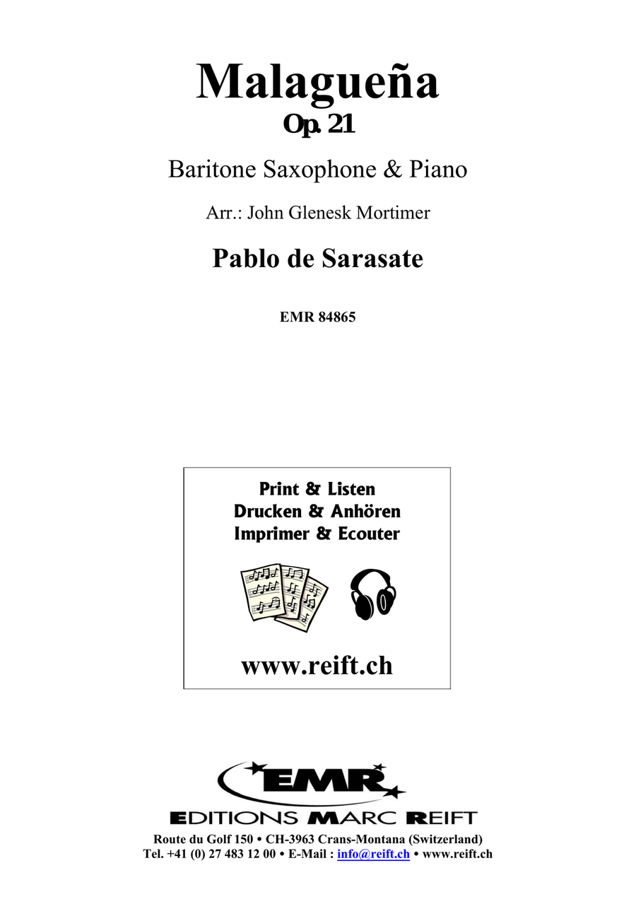 Malaguena Malaguena Baritone Saxophone scores gallery preview page 2