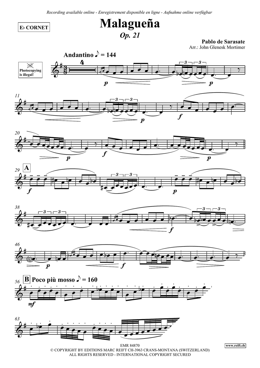 Malaguena Malaguena Cornet scores gallery preview page 3