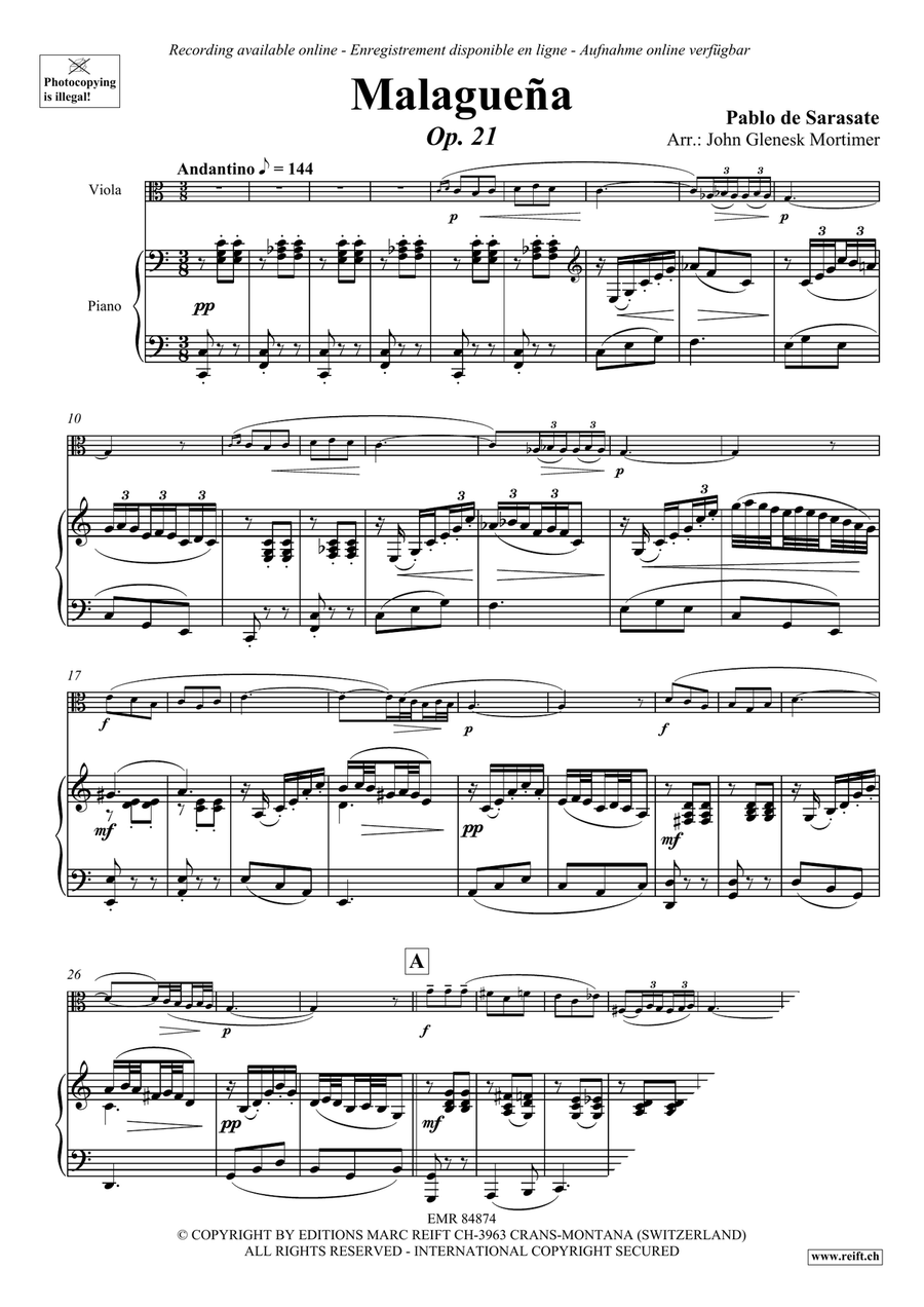 Malaguena Malaguena Piano Accompaniment scores gallery preview page 4